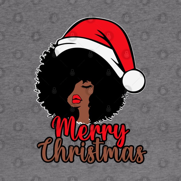 Black Woman Santa, Black Mrs Santa Claus, African American Santa, Merry Christmas by UrbanLifeApparel